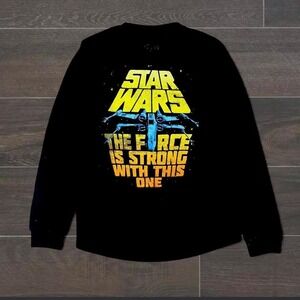 Disney Star Wars black long sleeve streetwear y2k shirt